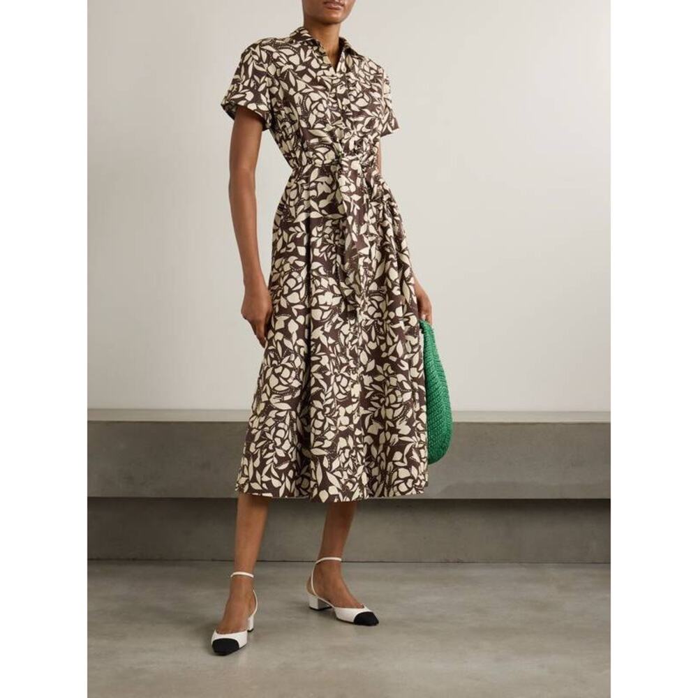 Cara Cara Brown and Cream Mini Dress